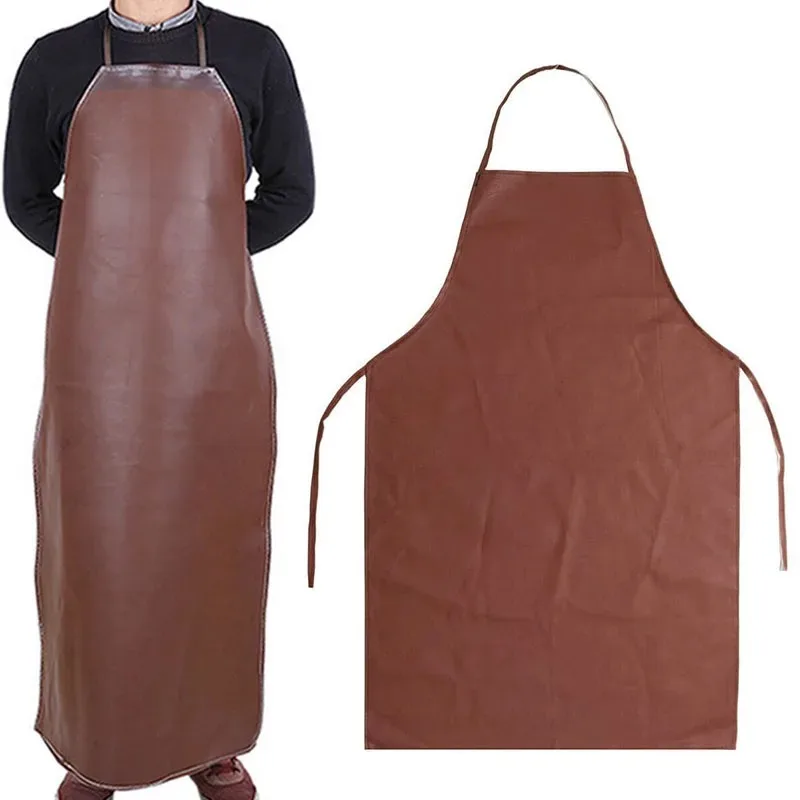 87x63Waterproof, Stain-resistant, and Oil-proof Apron Made of Soft Leather, Extra Thick for Durability and Wear Resistance,