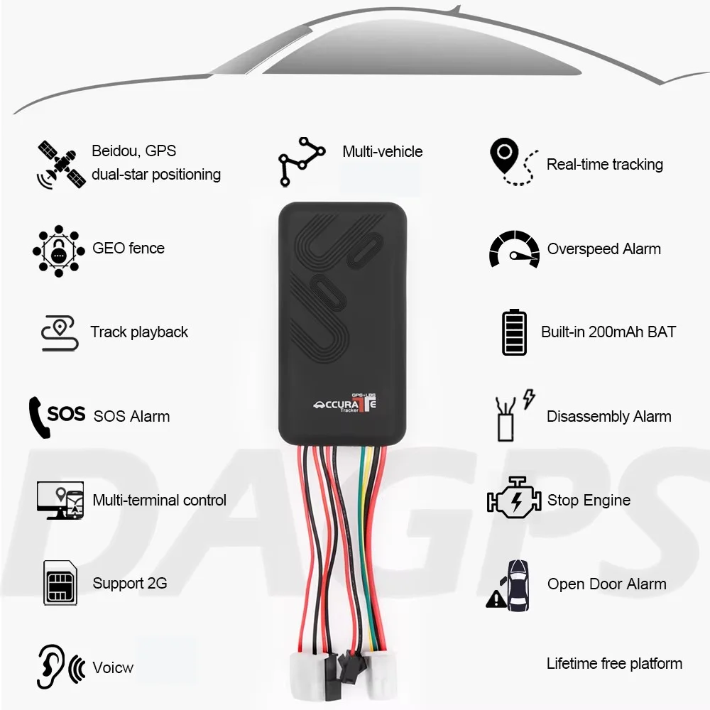 GT06 Car GPS Tracker Vehicle Tracker Remote Control Alarm Google Map Gps Locator Car Anti-theft Alarm