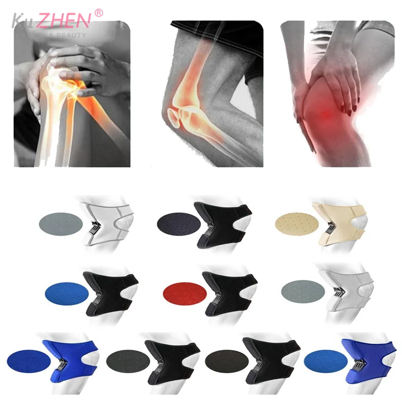 Rebound Springs Knee Assistive Device Non-Slip Breathable Booster Exoskeleton Brace Adjustable Spring Stabilizer Joint Support