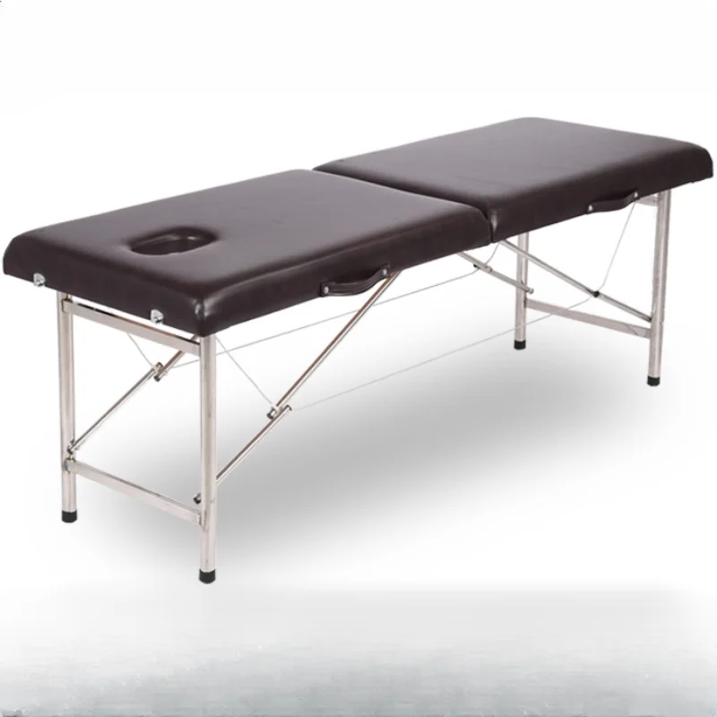 

Cosmetic Tattoo Massage Bed Folding Full Body Luxury Spa Facial Massage Bed Salon Leather Lit Massages Salon Furniture SR50MB