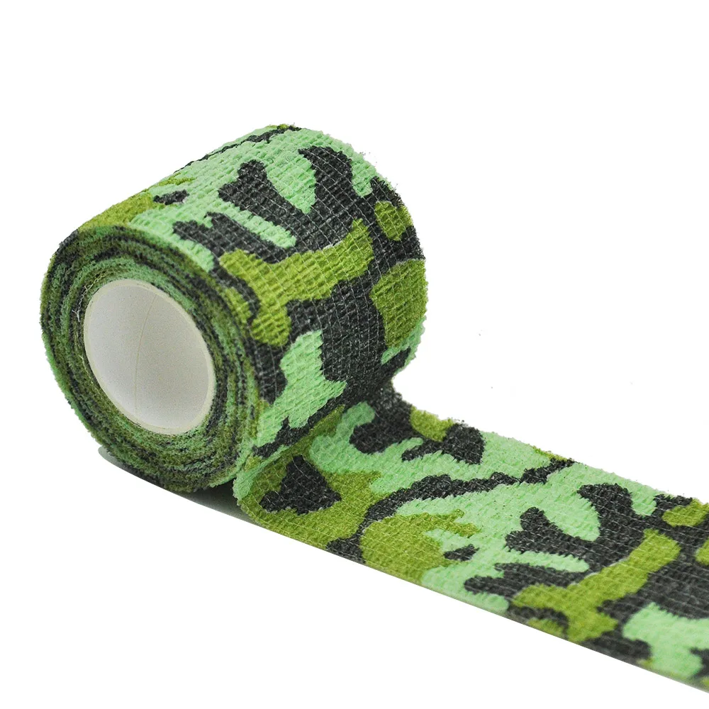 1 Roll 5*450cm Disposable Self-adhesive Flex Elastic Camouflage Bandage Tattoo Handle Grip Tube Wrap Elbow Stick Motion Tape