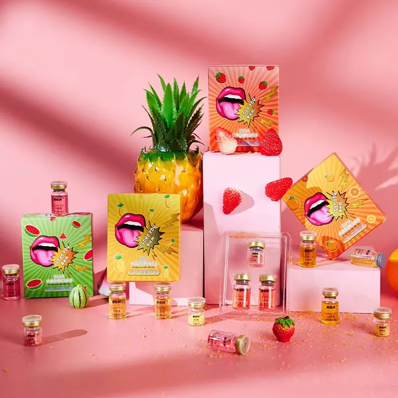 Comestible Candy Oral Lubricant Duo Fruity Tingling Sensation Liquid Foreplay Fun Yoni Gel Sex Intime Lubricant Vaginal Gel 5