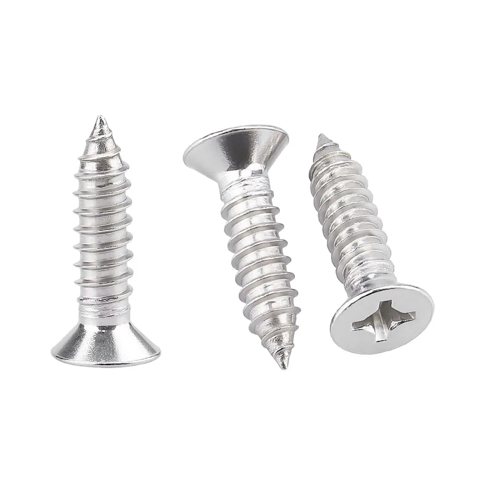 30/50 Stück selbstschneidende Holzschrauben ST3.5 ST3.9 ST4.2 Flachkopfschraube Phillips Metallschraube für Möbelschrauben feste Befestigungselemente