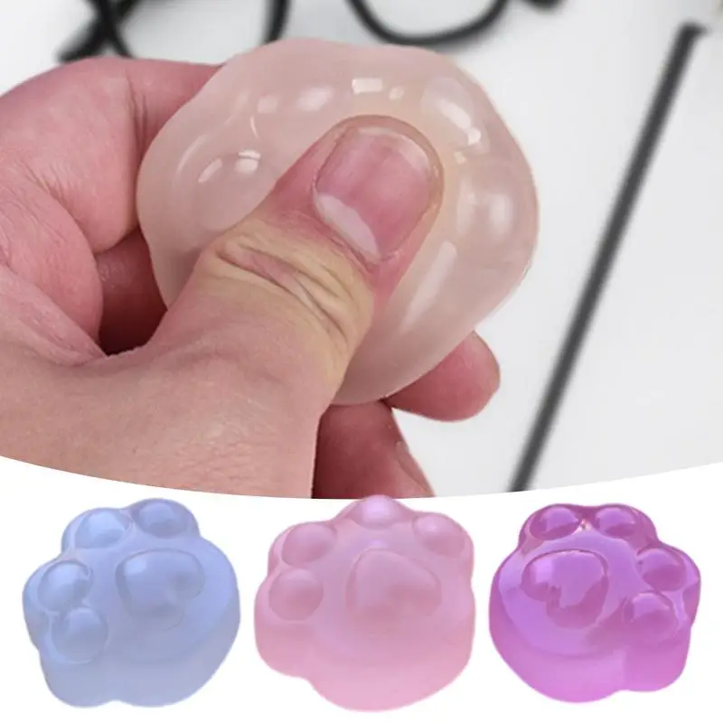 

Kid Squeeze Toys Creative Sensory Pinch Toy for Kids Cute Cat Paw Elastic Design Slow Rebound Sensory Squeeze Toys for Boys