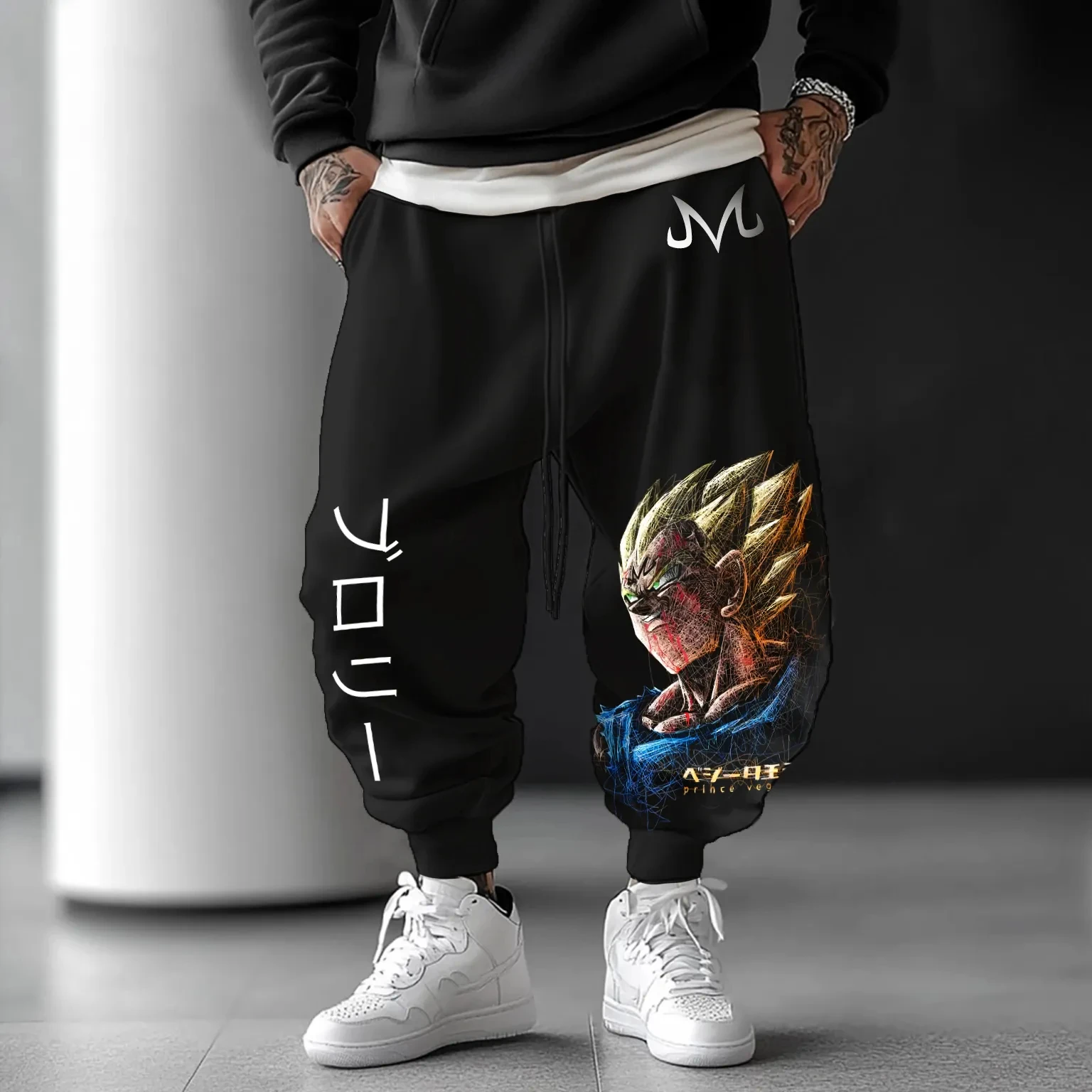 

Spring, Autumn and Winter Casual Pants for Men, Dragon Ball Co-branded Anime-related Teenagers Loose Tight-fitting Sports Pants