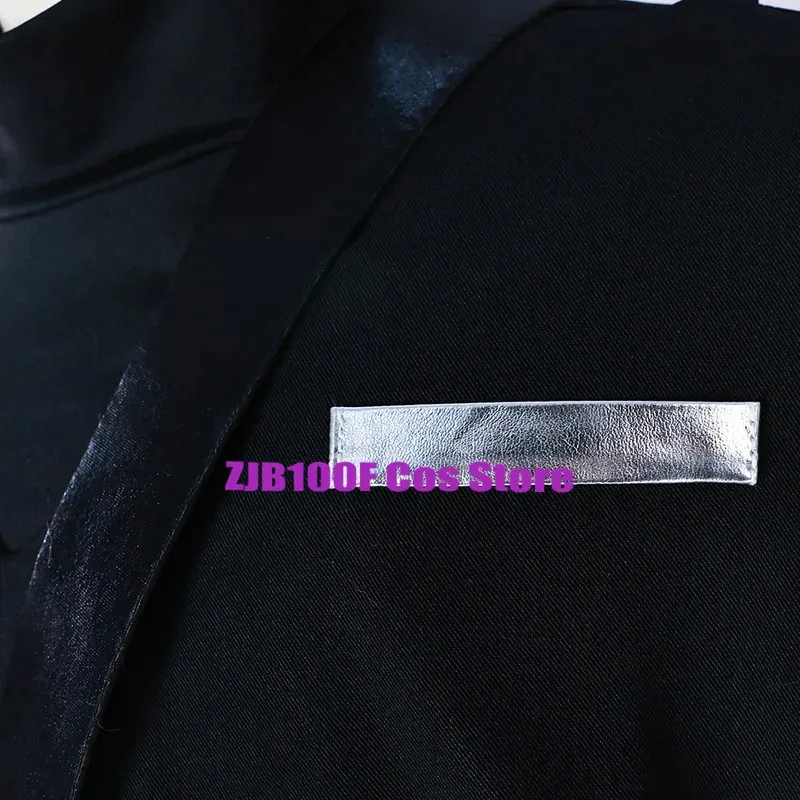 CyAnime Alien Stage Ivan Cosplay rond 6 Alien scène Cosplay Ivan perruque hommes noir joie uniforme Costume fête carnaval Costume Outfi