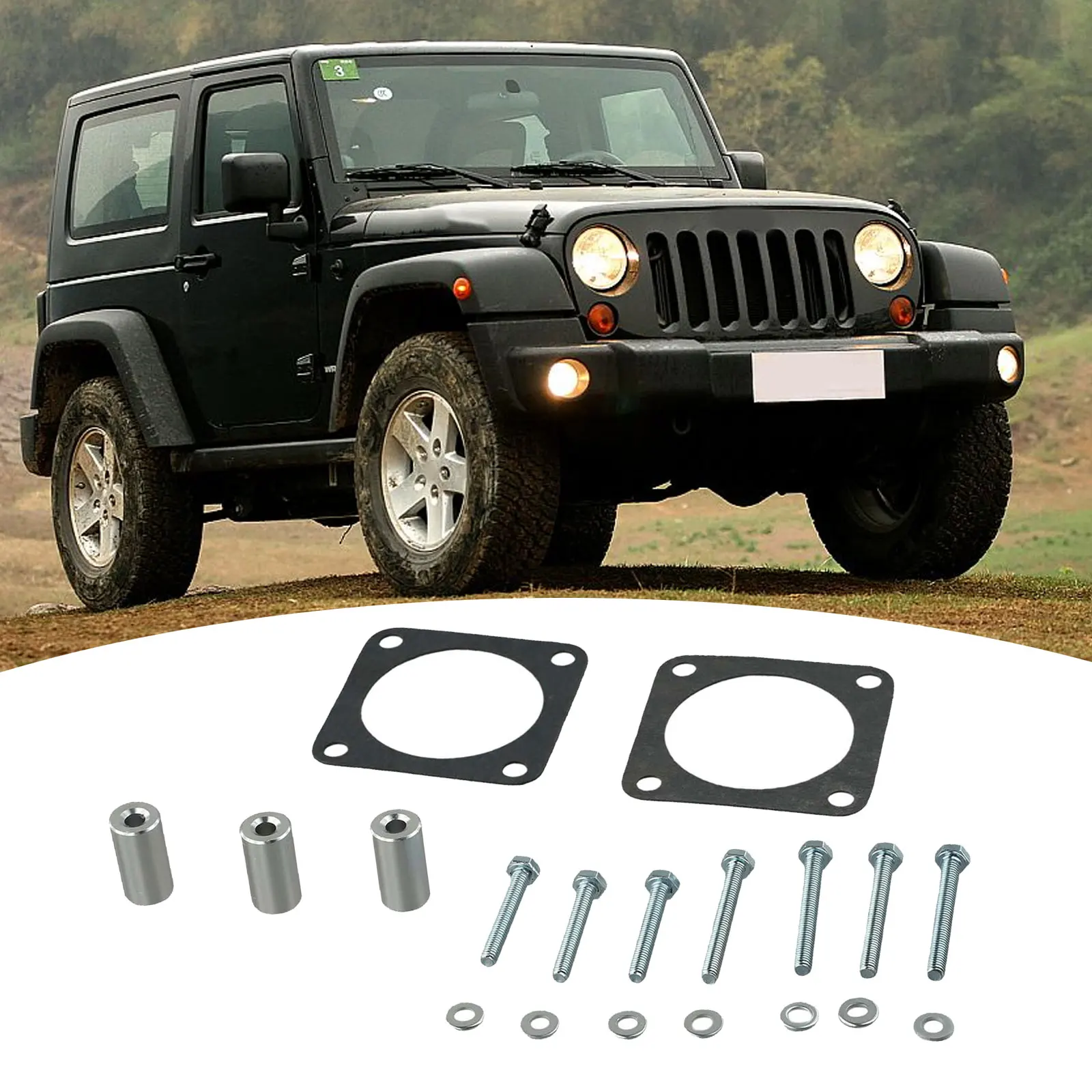 Off-Road Adventures As Shown 4-Bolt Spacer Compatible With 4.0L Engines Easy Installation Kit For Jeep for cherokee