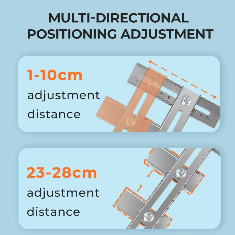 IMBOT woodworking tools wardrobe hanger rod installation location ruler auxiliary hanger rod flange seat installation