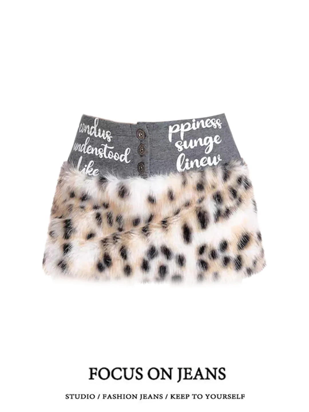 Harajuku Women Leopard Cake Skirt Plush Keychain Waist Belt Low Rise Inner Shorts Ruffle Mini Skirt Retro Y2k Bottoms