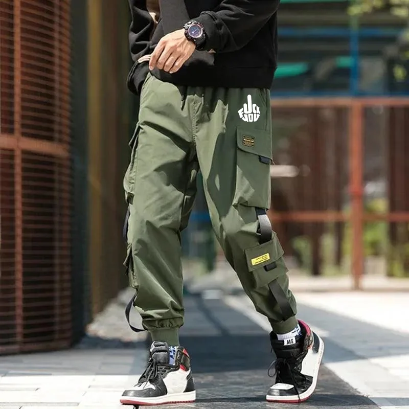 Nuovi pantaloni Cargo da uomo Streetwear pantaloni Hip Hop pantaloni da jogging da uomo pantaloni Casual Harem pantaloni sportivi da basket