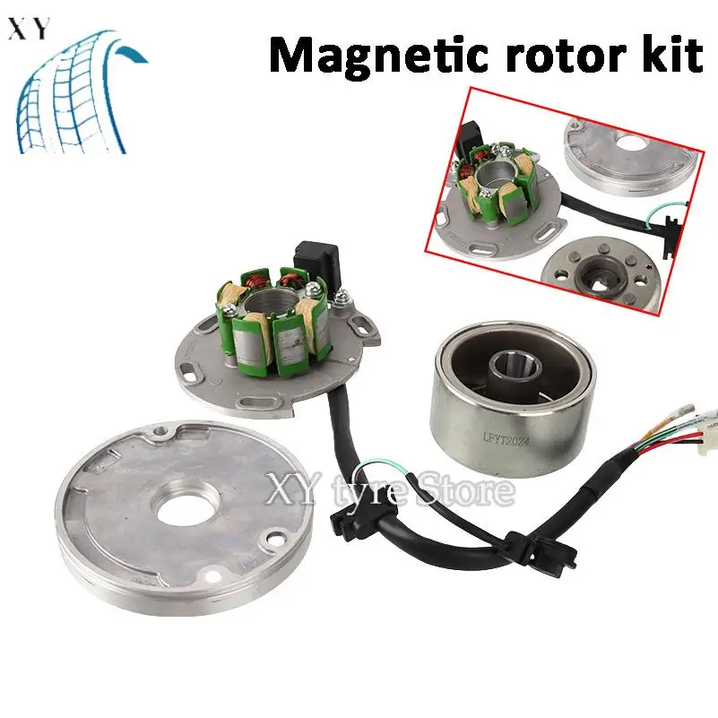 

Suitable for motorcycle 150cc horizontal engine coil, stator, rotor, magnet, oil seal disc modification accessories