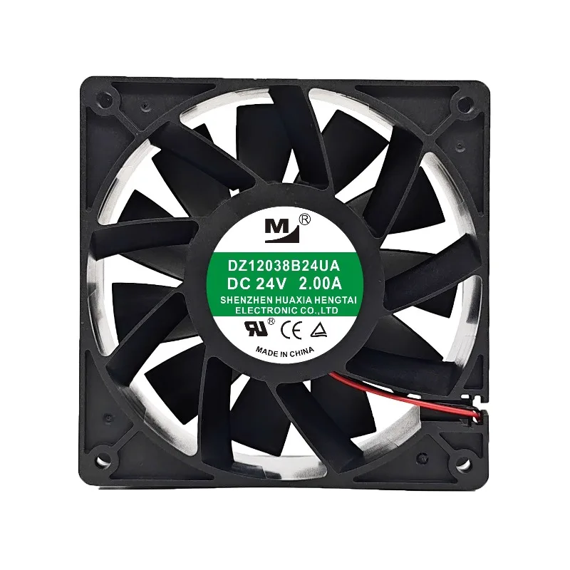 New Cooler Fan for DA12038B24UA DZ12038B24UR 24V 2.00A Air Compressor Induction Cooker Frequency Converter Fan 12CM 120x120x38mm