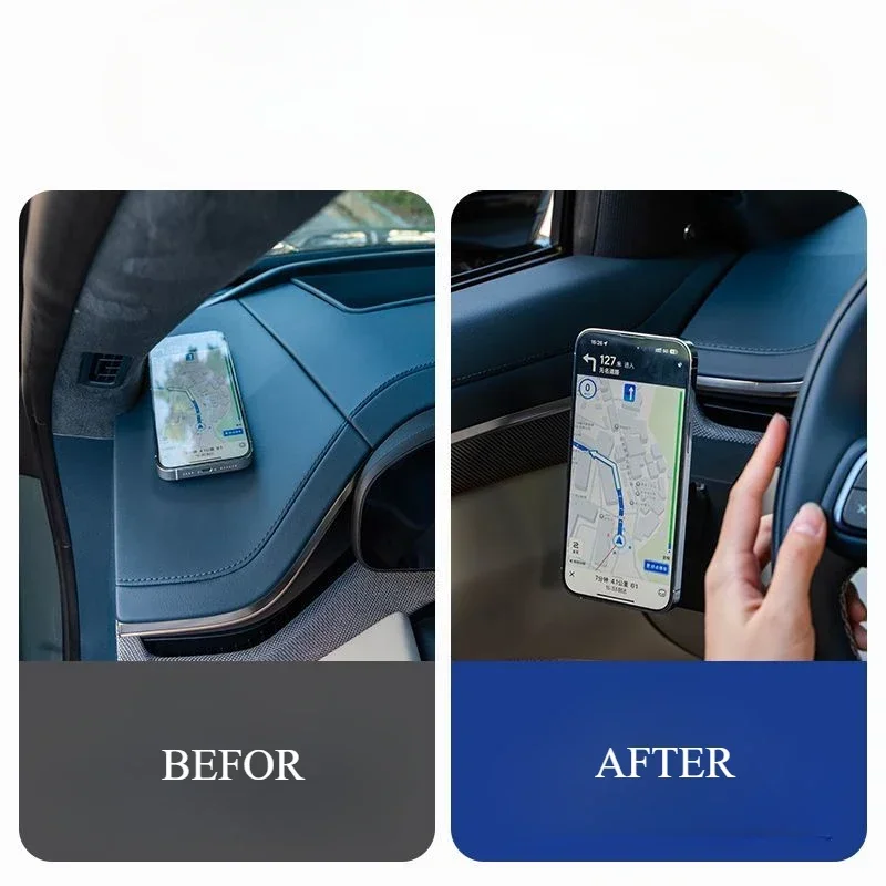 for ZEEKR 001 2024 magnetic mobile phone car holder,special accessories for suspension navigation,modification of car interior