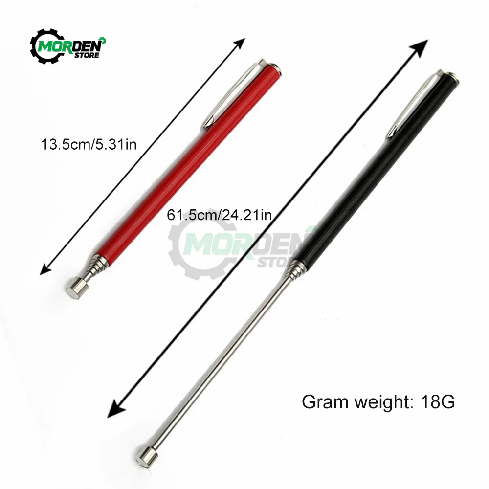 2lb Telescopische Magnetische Metalen Magneet Pen Licht Toorts Magneet Stick Deel Pick-Up Gereedschapscapaciteit Voor Het Oppakken Van Gereedschap