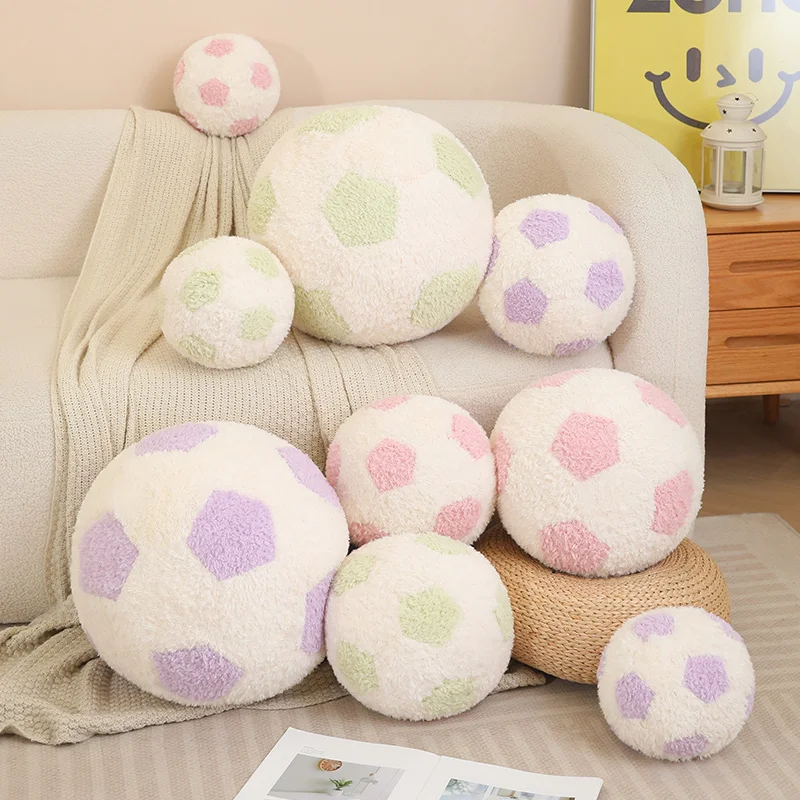 

Плюшевый футбольный мяч, мягкая спортивная игрушка, идеальный декор для детской игровой комнаты, спортивные тематические спортивные подарки, безопасные игры в помещении для девочек и мальчиков