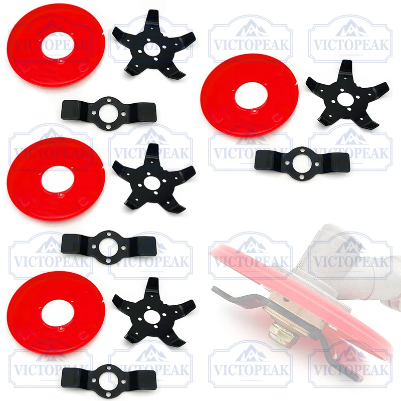 4Pcs Universal Brush Cutter Trimmer Head Dual-purpose Weeding Head For Water And Dry Land Grass Cutter Accessories view 2