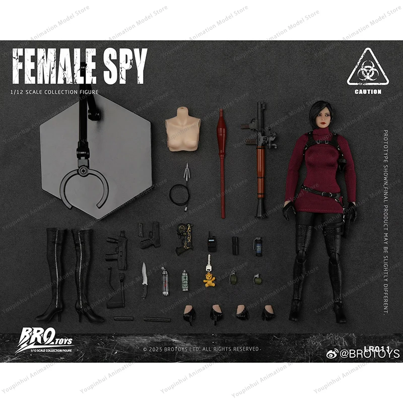 Original Brotoys 1/12 LR011 Female Spy LR011 Zombie Evil Crisis