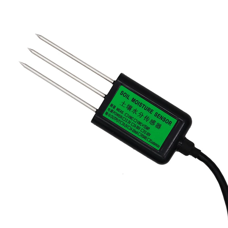 RS485 4-20mA Soil Temperature Humidity EC Sensors Soil Moisture Conductivity Sensor