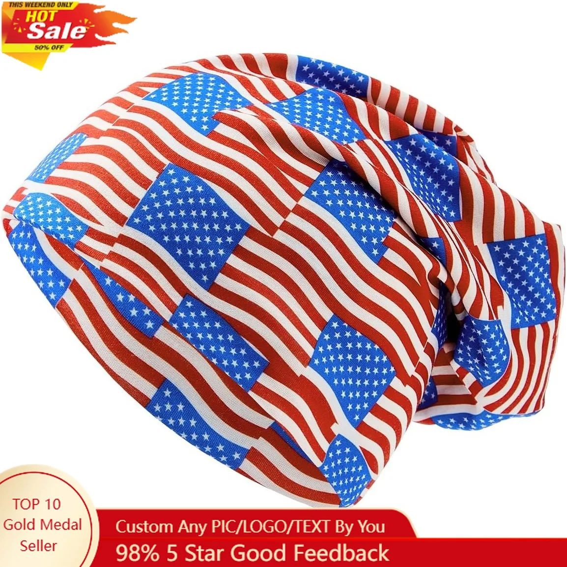 

Century Star Cotton Slouchy Beanie Hat Stretch Hip-Hop Warm Skull Caps Unisex Baggy Lightweight Beanie for Women