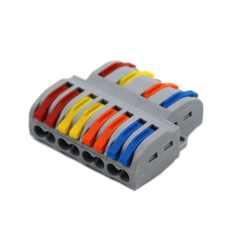 

10PCS Wire Connector 222 SPL-62 SPL-42 Mini Quick Universal Wiring Electrical Cable Connector LED Lamp Push In Terminal Block