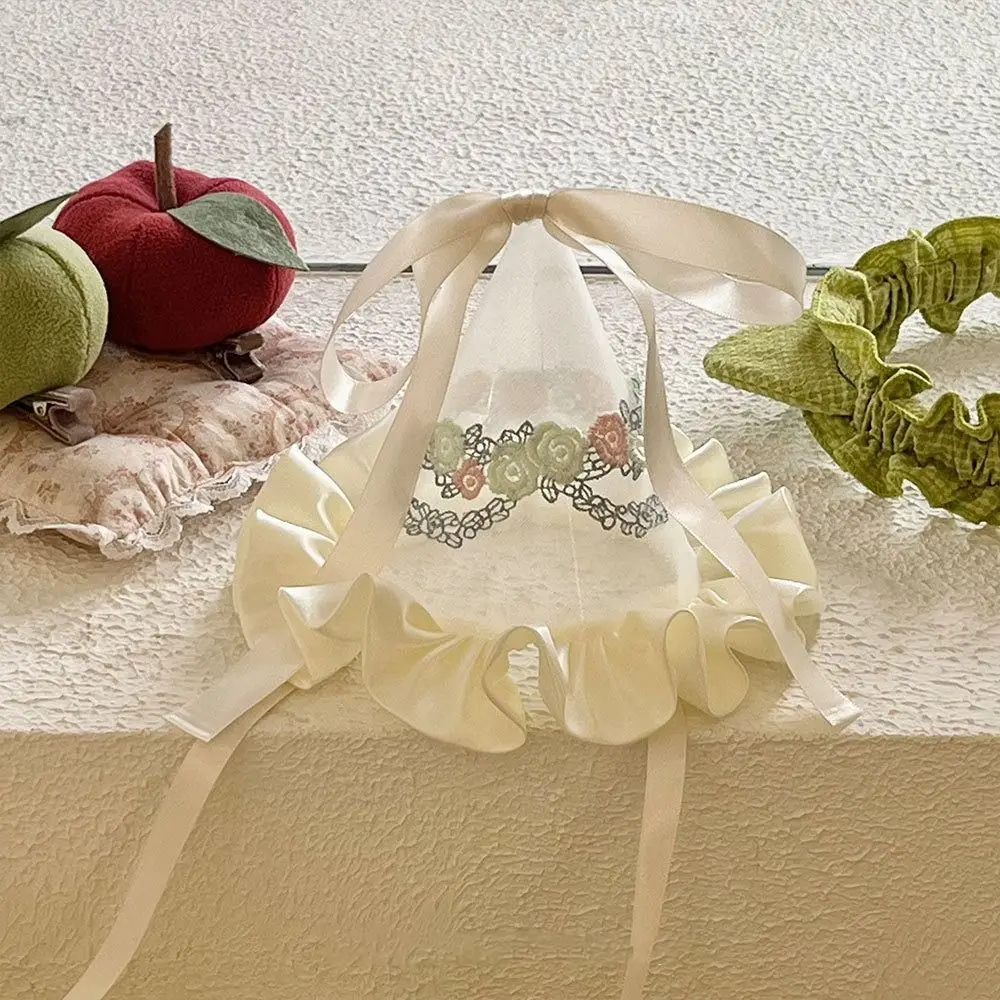 

Милая шляпа на день рождения с блестками, заколка для волос с вышивкой и бантом, корона на день рождения, корейские аксессуары для волос, кружевная шапка на день рождения, детская