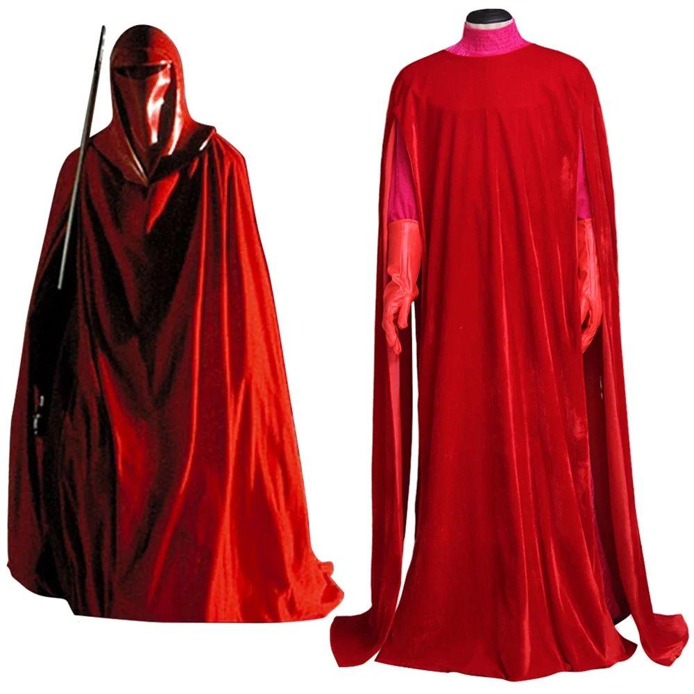 

Movie Royal Guard Cosplay Costume Men Battle Uniform with Cloak Full Set Halloween Party Carnival Outfits