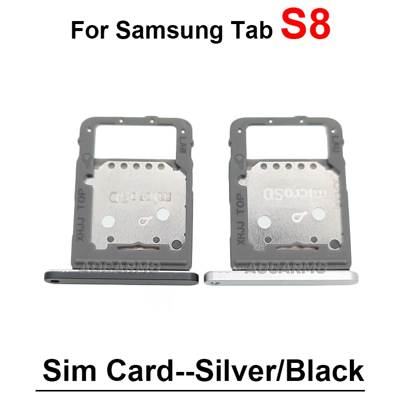 For Samsung Galaxy Tab S8 S8+ SM-X700 X800 X806 Memory SD Card Sim Tray Holder Socket Slot Replacement Parts