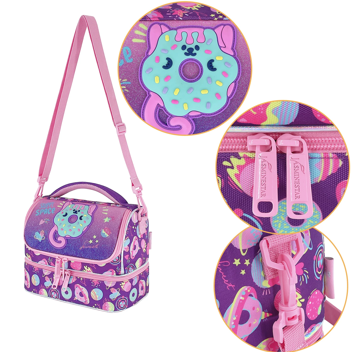 Torba na lunch dla dzieci Duża pojemność Piknik Camping Szkoła Torba na lunch Łatwy do przenoszenia w podróży i na zajęcia na świeżym powietrzu