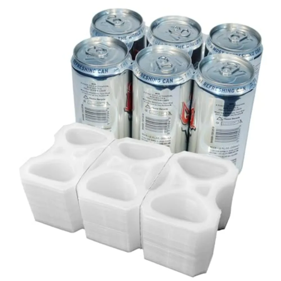 

1000 Count 6 Pack Rings for Beer Can Pre-Cut Universal Fit for All 12oz Soda Cans and Liquor Stores, Specialty ShopsandConvenie