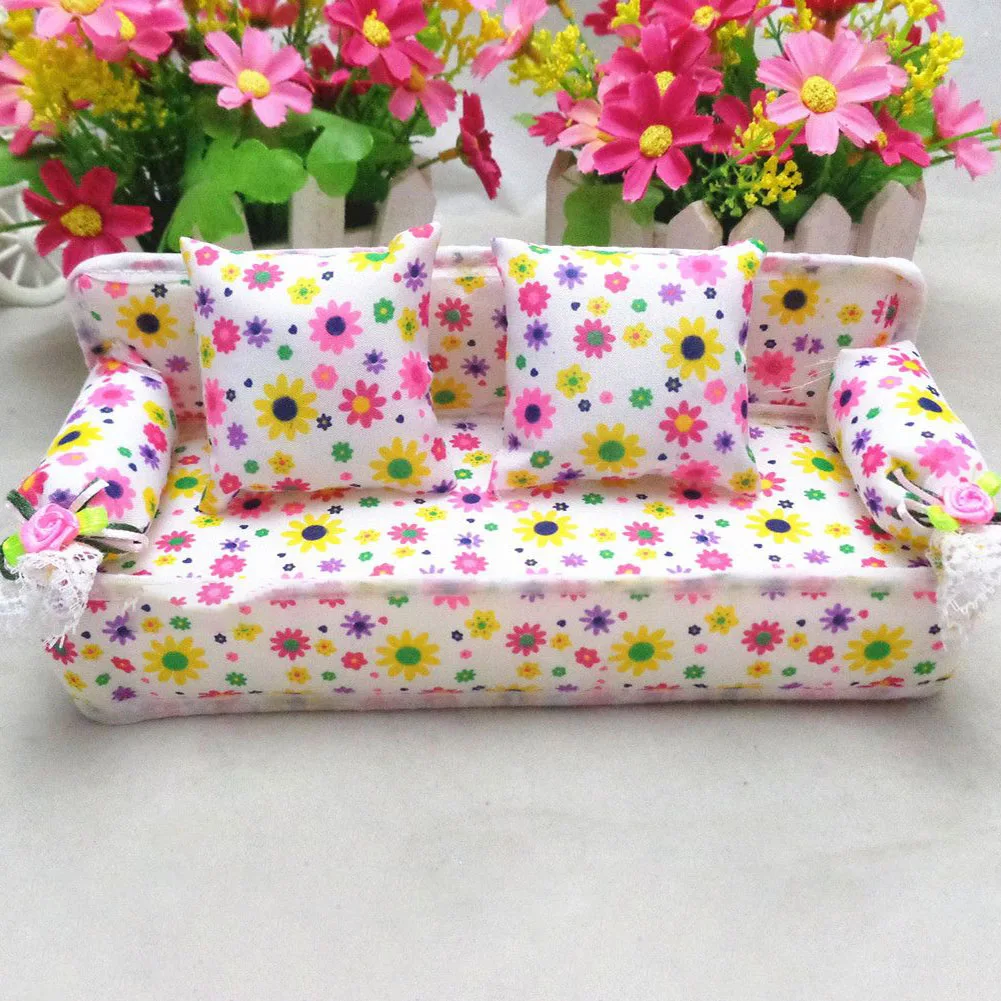 Replacement Practical Mini Sofa Sofa Chair 1pc 20*7*7.5cm Children Cloth Mini Pink Pretend Play Room Home Kids