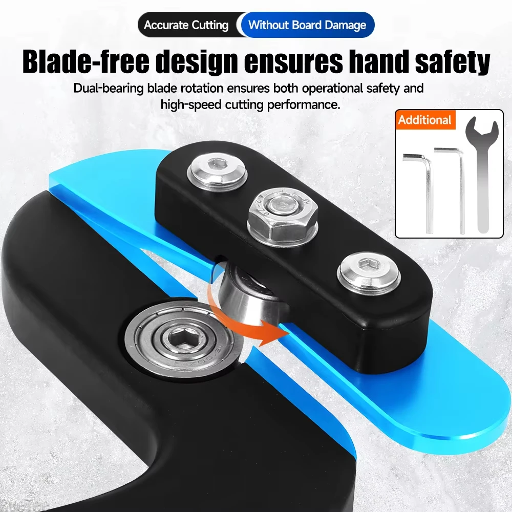 Professional Wood & Metal Panel Cutter Ultra Smooth Splinter-Free Edges, Precision Cutting for Laminate, Plastic & Thin Sheets