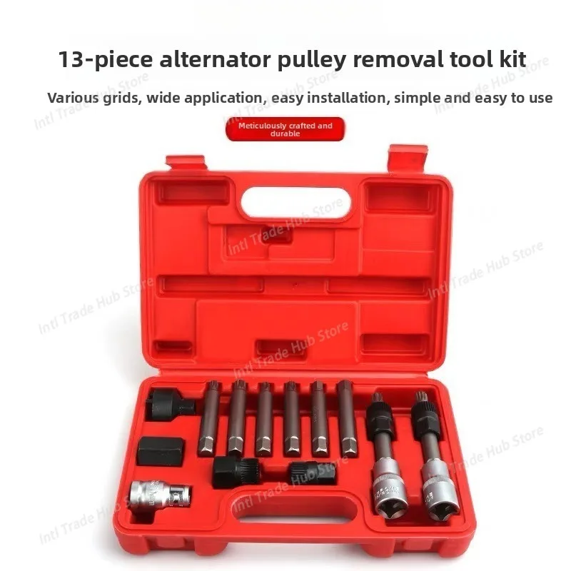 13 Generator Pulley Disassembly and Assembly Wrench Tools for Volkswagen, for Audi A6, for Volvo and For BMW Pulleys