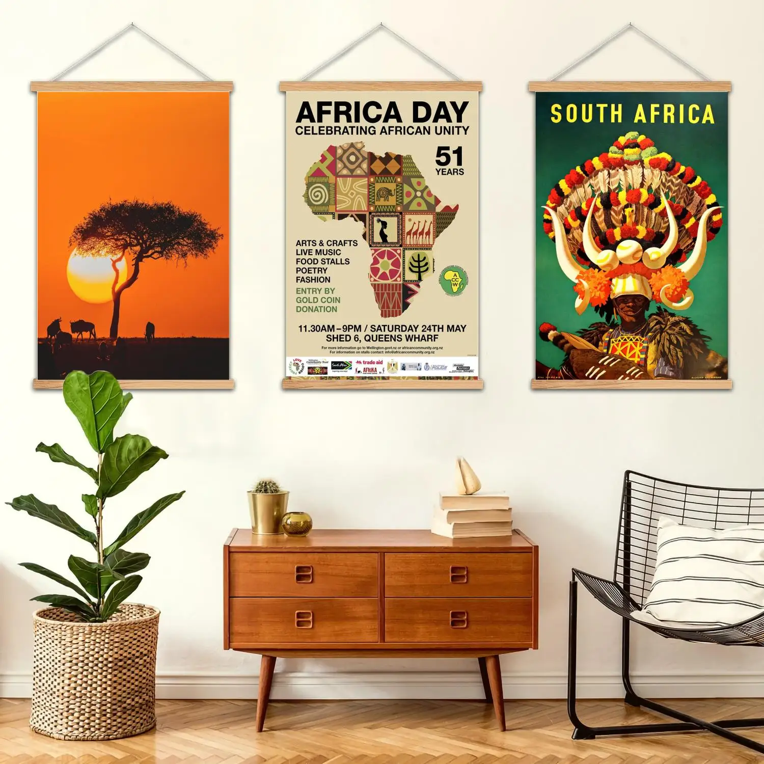 africa Framed Wall Painting Canvas Art Poster and Wall Art,  Modern Family Bedroom Decor,Decorative painting