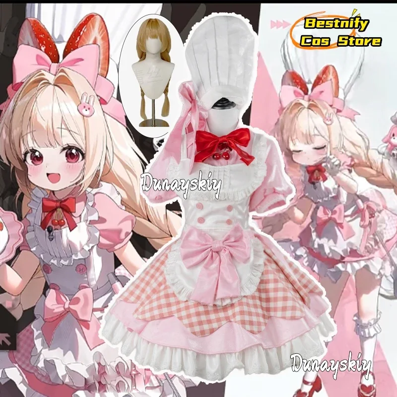 

CosplayKroster Game Nikke Goddess Of Victory Cosplay Anime Costume Kroster Kawaii Lolita Lace Plaid Maid Skirt Cooks Uniform Wig