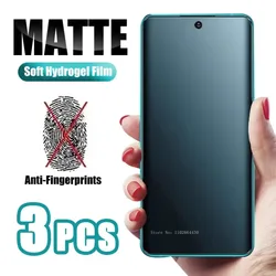 3Pcs Matte Screen Protector for For Samsung Galaxy S24 S23 S22 Ultra Plus Froest Soft Hydrogel Film For Samsung Note 10 20 S10