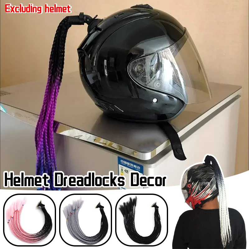 1pc damski kask motocyklowy warkocz kucyk kask warkocz warkocze kucyk motocykl warkocze kucyk z przyssawką