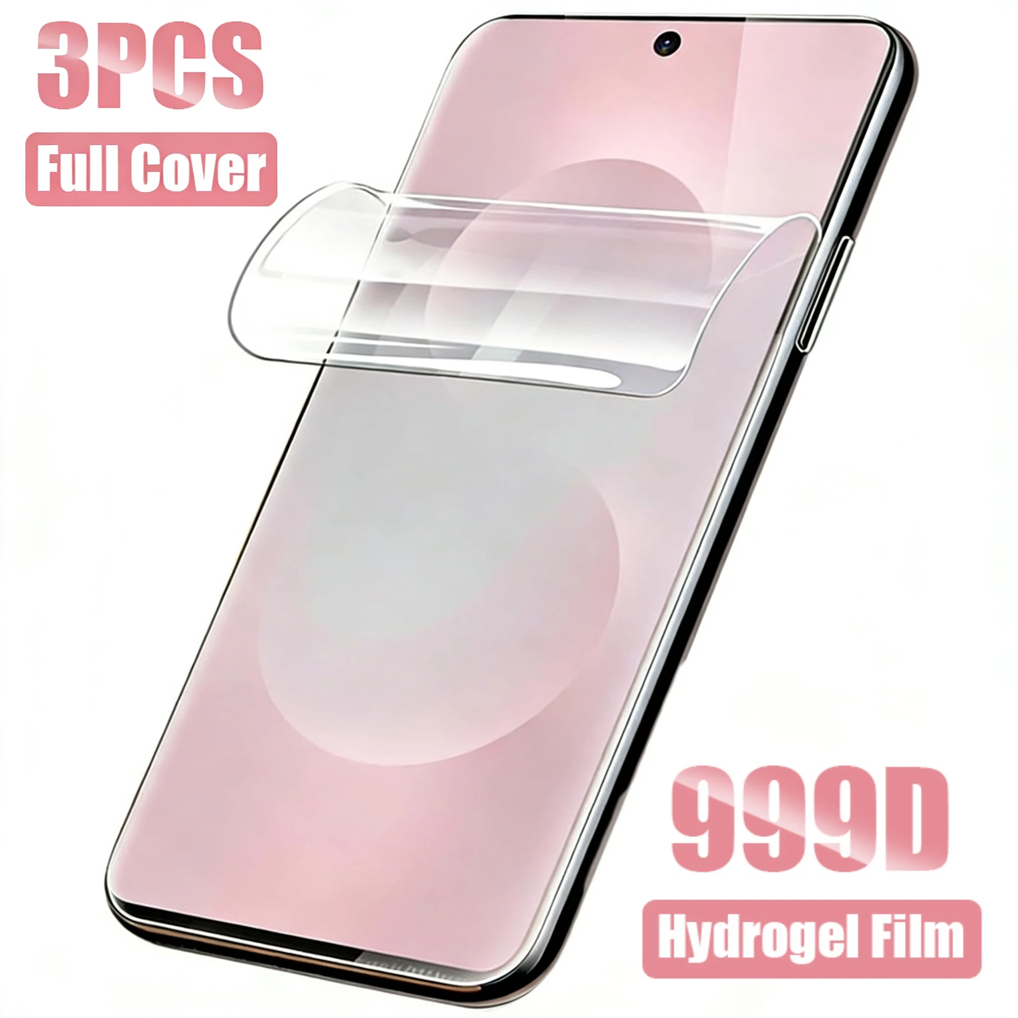 

Набор из 3 мягких гидрогелевых пленок для iPhone 17, 16, 15, 14, 13, 12, 11 Pro Max Plus, 12, 13 Mini, 8, 7 Plus, SE, XR, XS – полное покрытие экрана