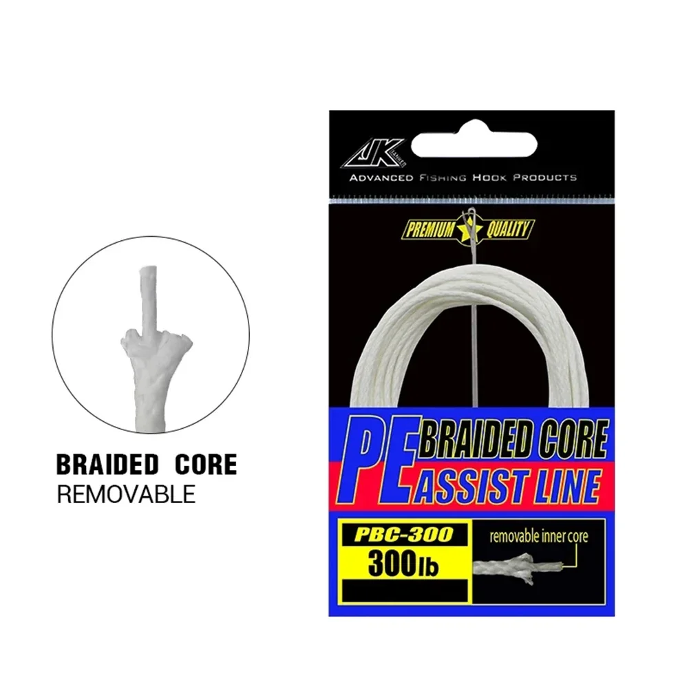 

POTEA Braided Core PE Assist Line 60/100/200/250/300/400 LB Japanese Imports PE Line For Assist Hook Sea Braided Fishing Line Le