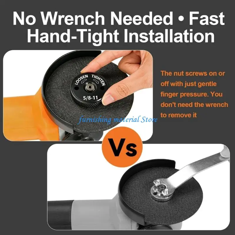 Y5GD Professional M14 Angled Grinder Flange Nut Quick Release Locking Nut Replacement