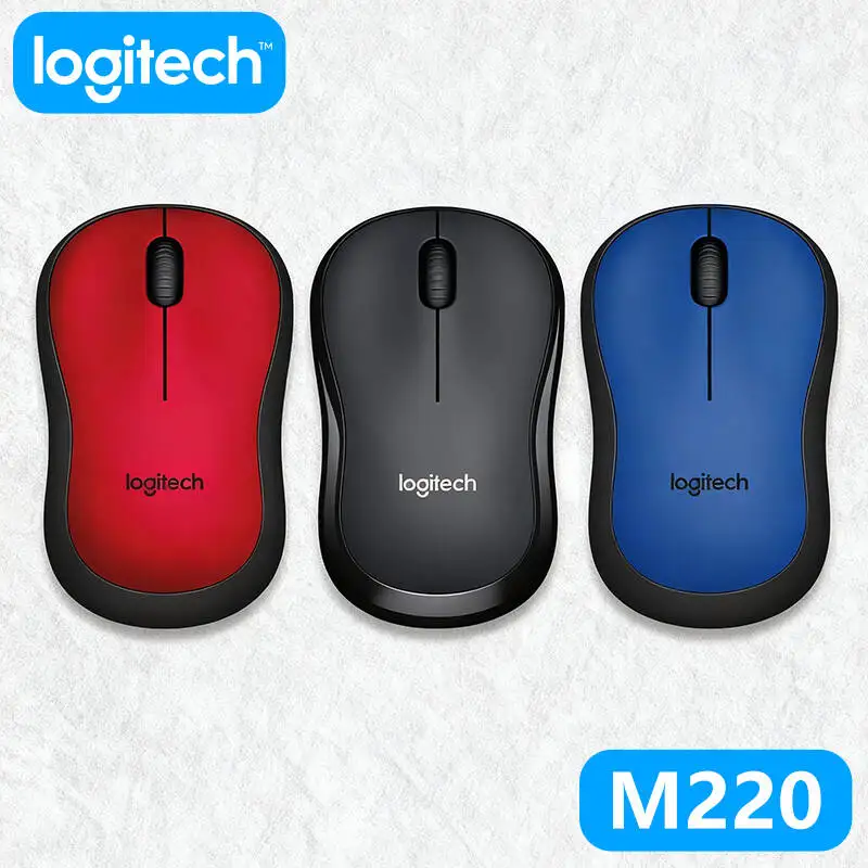 

Logitech M220 Wireless Mouse, Silent Touch, 2.4GHz Stable Signal, Precision Sensor, Extended Battery, Mac/Windows/Laptop