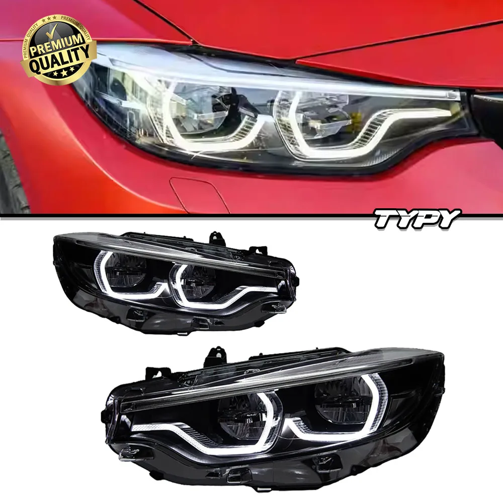 

TYPY для 4-й серии F32 F82 M4, фар 2013-2019, модифицированные светодиодные фары в сборе, автомобильные передние фары, аксессуары Plug and Play