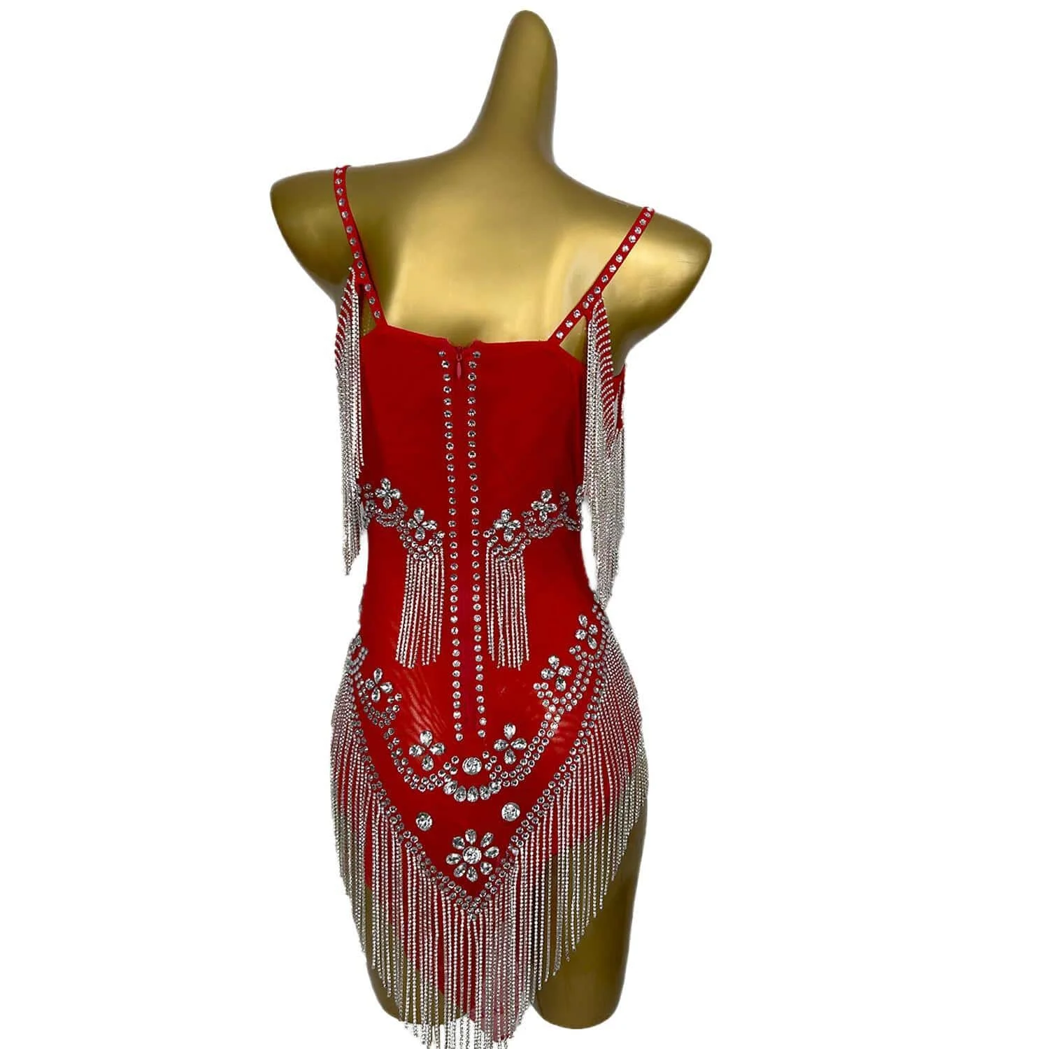 Red Leon Day Outfit for Women, Rotterdam Kly Diamonds, JOSleeve, Jazz Dance Costume, Nightclub Performance Wear, Birthday fur s, Yelian