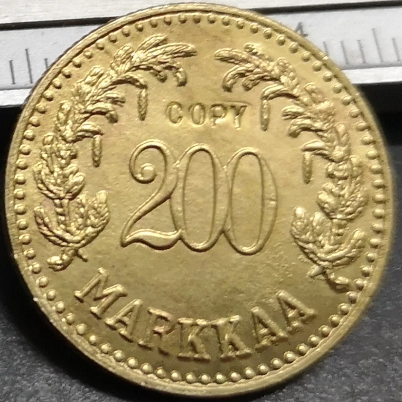 1926 Finland 200 Markkaa Gold Copy Rare coin