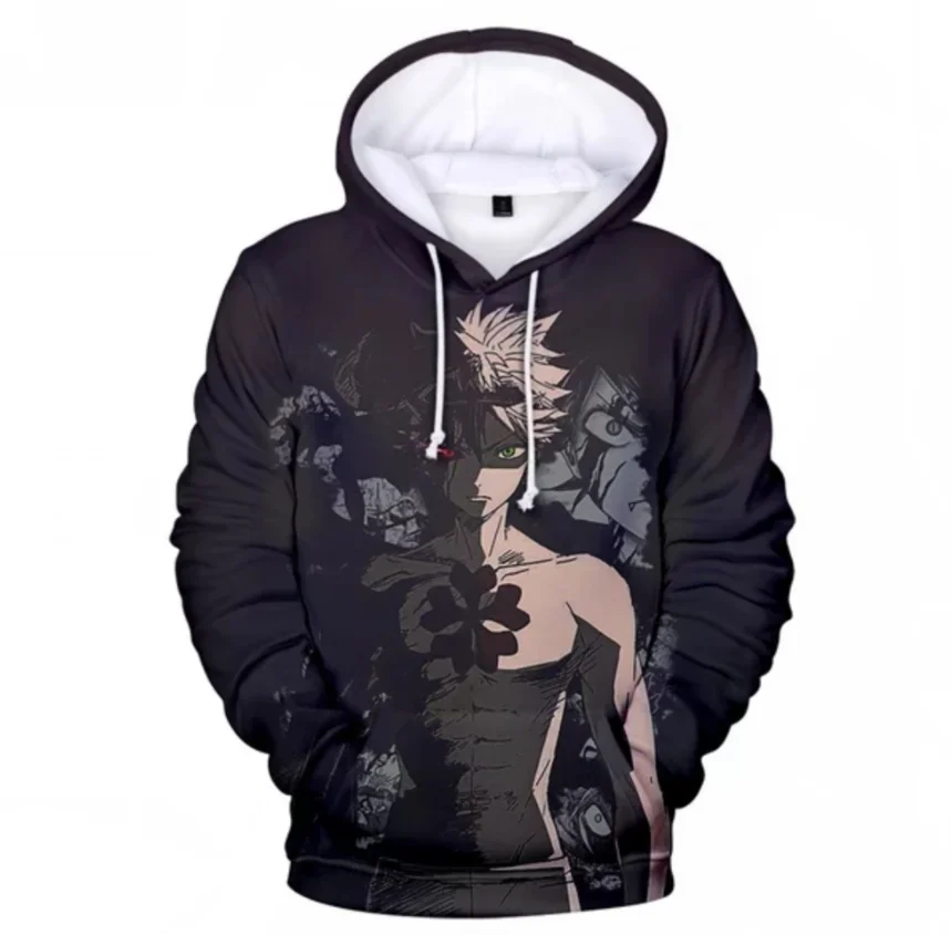 

New Hoodie Black Clover kids 3D Hoodie Sweatshirt Anime Fashion Casual Streetwear Boys/girls Hooded mens Hoodies pullover coat