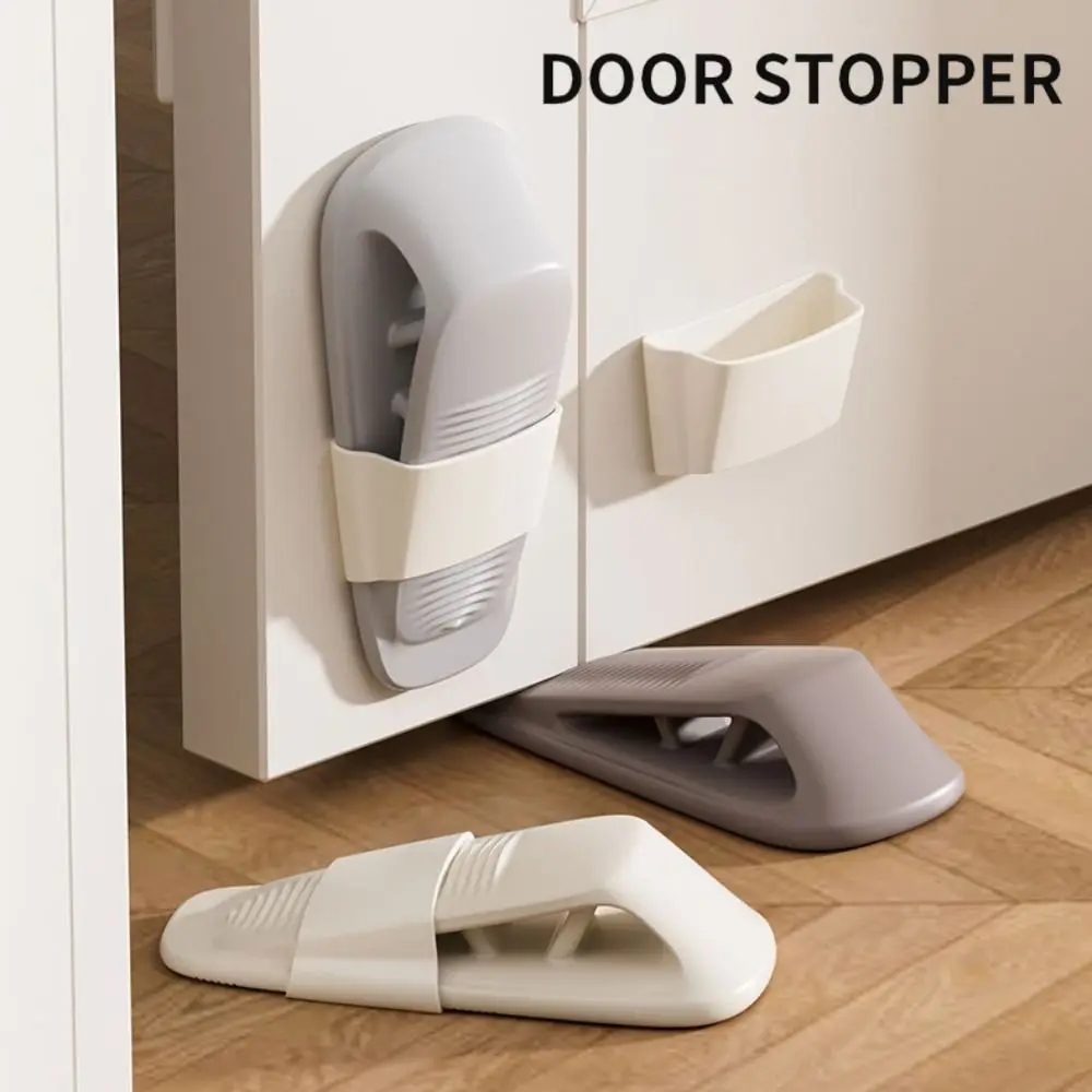 New Silicone Door Stopper Wall Protectors Self Adhesive Floor Holder Anti Collision Hidden Doorstop Bedroom