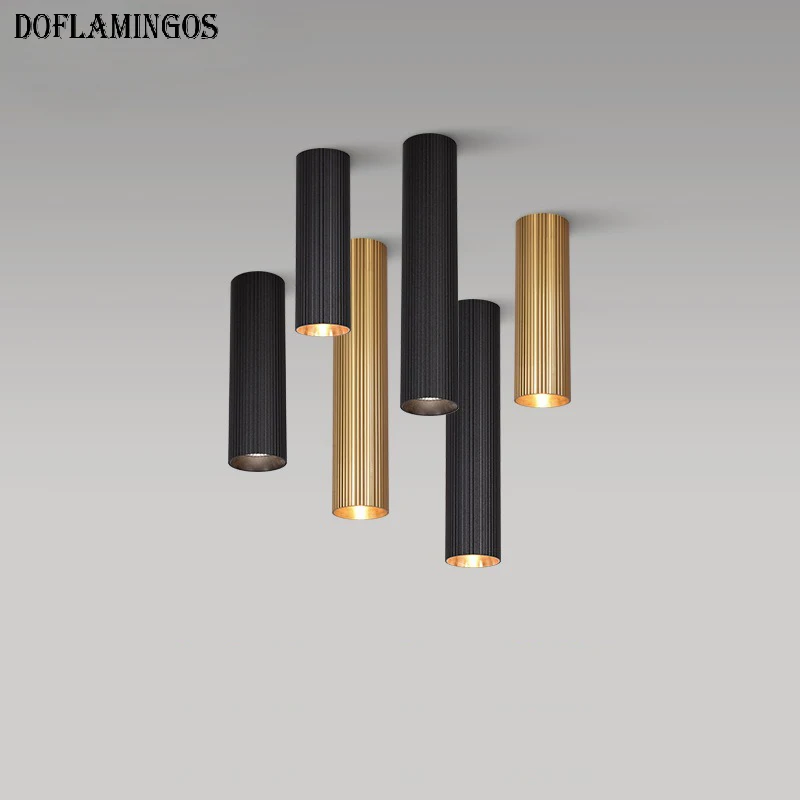 Gold Art Indoor Led Spot 20CM 30CM Hight Spotlight 7W LED Ceiling Spotlights Living Aisle Downlight Led Spot 220v