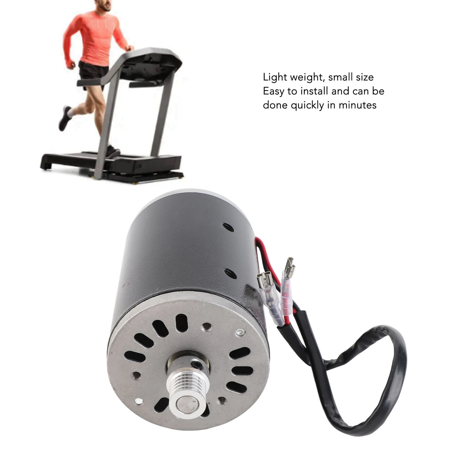 

180V Treadmill Motor Treadmill Drive Motor 180V 200W Metal Treadmill Brush Motor Part with All Copper Coil for Replacement