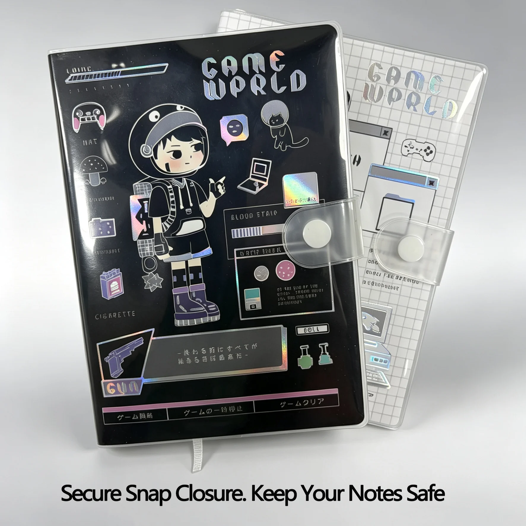 Student Notebook, Cartoon Astronaut, A5 Lined, 120 Colored Pages, Cute Planner for School, Home/Office & Daily Notes
