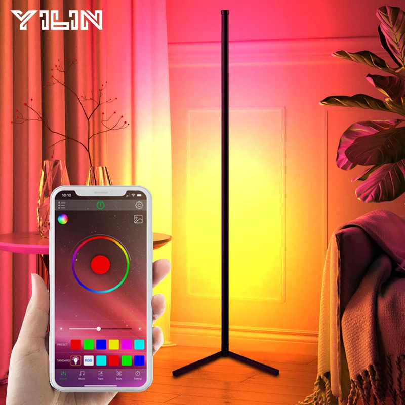 RGBIC 180CM LED Floor Lamp WIFI Smart APP Remote Control Modern Corner Floor Light Standing Stand Ambient Lamp Decor Nightlight