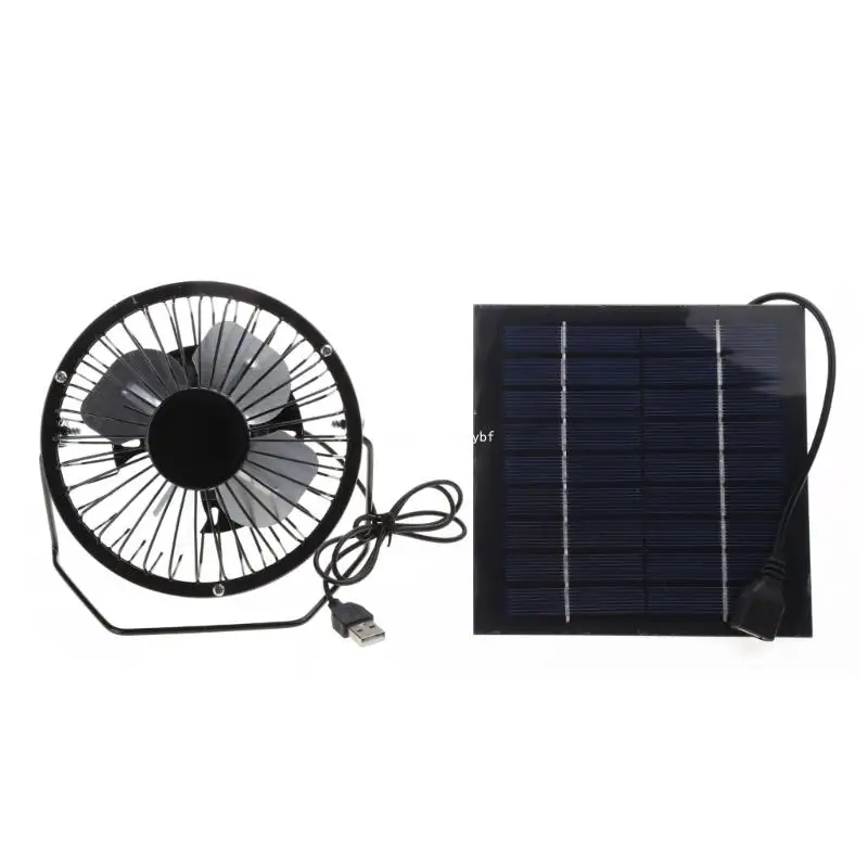 

Mini Solar Panel Powered Ventilator Fan Portable 5W Greenhouse Solar Exhaust Fan for Office Outdoor Dog Chicken House Dropship